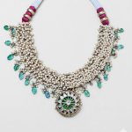 Regal Seed Pearl & Polki Choker Neck