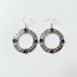 Filigree Silver Hoop Earring